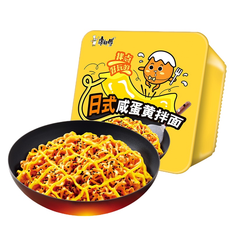 SNWQ康师傅咸蛋黄拌面盒面-常规装6入