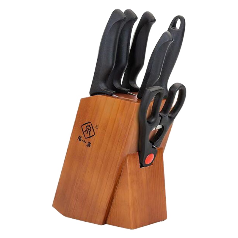 张小泉 简秀系列刀具七件套(斩骨刀、切片刀、小厨刀、水果刀、厨房剪、刀座、磨刀棒)