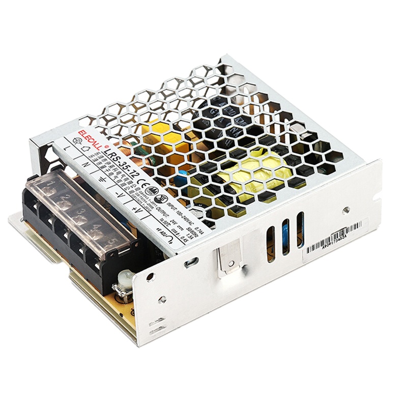 伊莱科 LRS-35-12开关电源220转DC12V监控摄像头电源直流稳压变压器3A35W