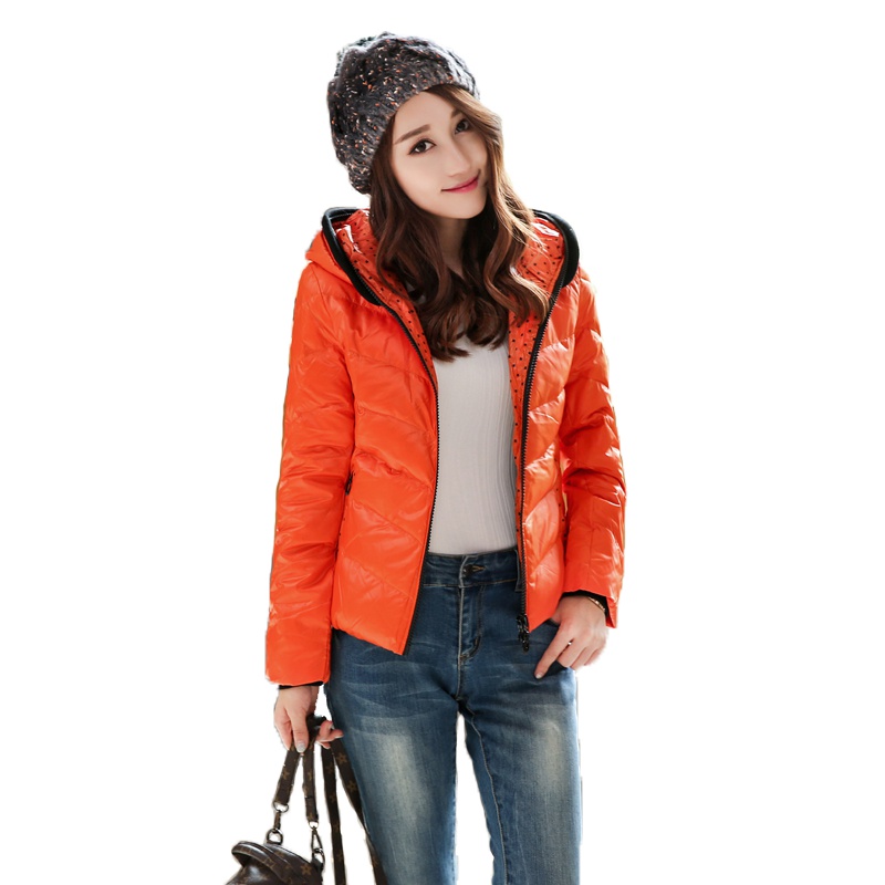 雪暖冬季新款女士短款羽绒服韩版休闲轻柔保暖羽绒外套