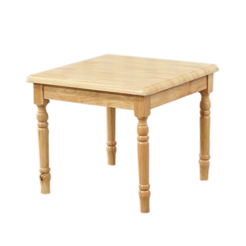 战兵卫 实木椅子50公分坐高椅子家用办公椅带扶手靠背椅子餐椅休闲老人椅 202#圆角方茶几