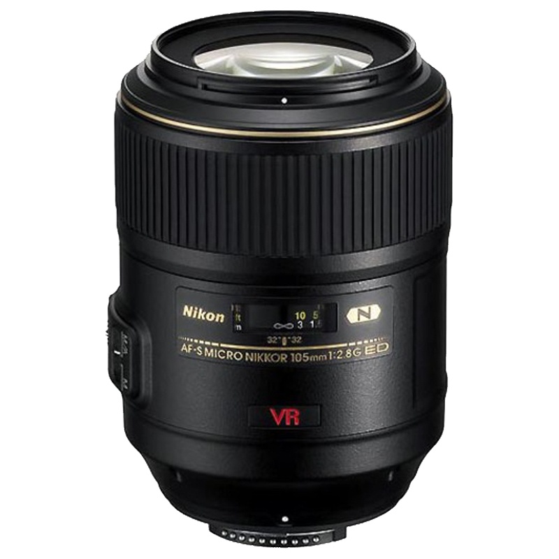 尼康(Nikon)AF-S VR 微距尼克尔 105mm f/2.8G IF-ED自动对焦微距镜头S型 尼康镜头