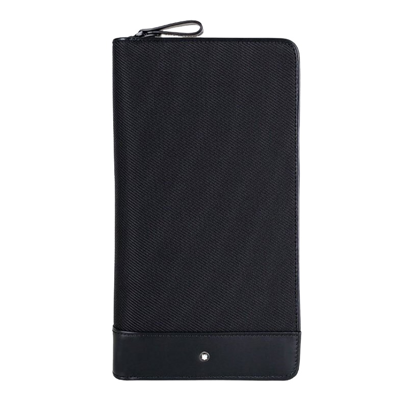 [海外直邮]Montblanc万宝龙男士黑色手拿包长款拉链钱包手包113141