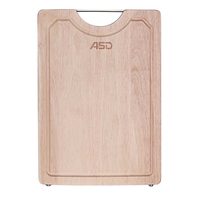 爱仕达橡胶木砧板实木家用 抗菌防霉水果菜板宿舍厨房小型壁挂式 GJ43W2WG-F 五件套装