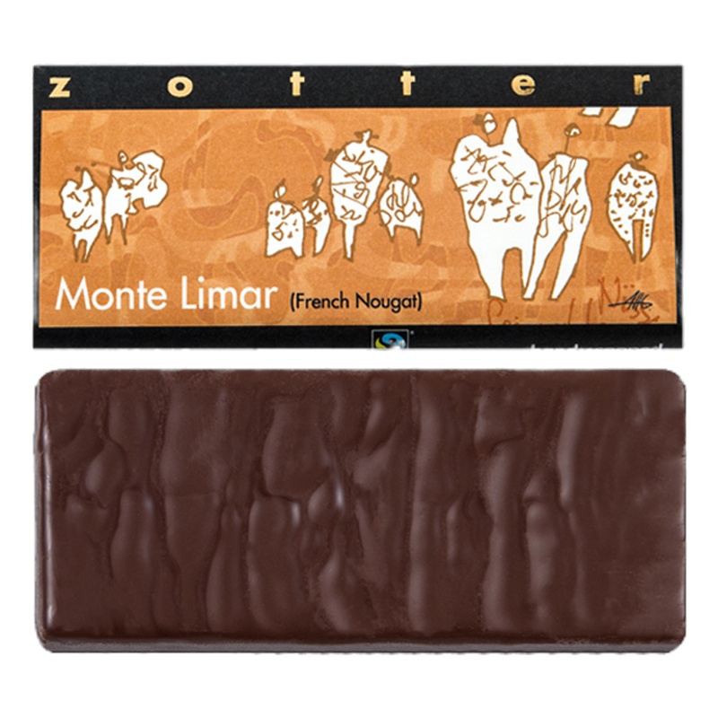 Zotter榛子开心果蜜糖手工夹层巧克力70g