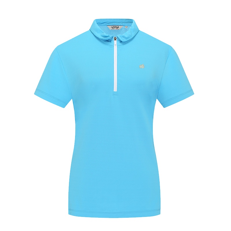 乐飞叶（LAFUMA）运动户外女士弹力快干透气翻领短袖T恤LFTS7BC02