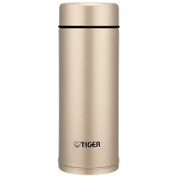 虎牌（tiger）双层真空保温杯 MMP-A25C-NH 250ML香槟金 不锈钢迷你水杯 男女便携可爱杯子