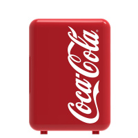 可口可乐车载冰箱迷你小冰箱车家两用 便携宿舍母乳化妆品小冰箱12V/220V 冷暖箱 4L红色经济款