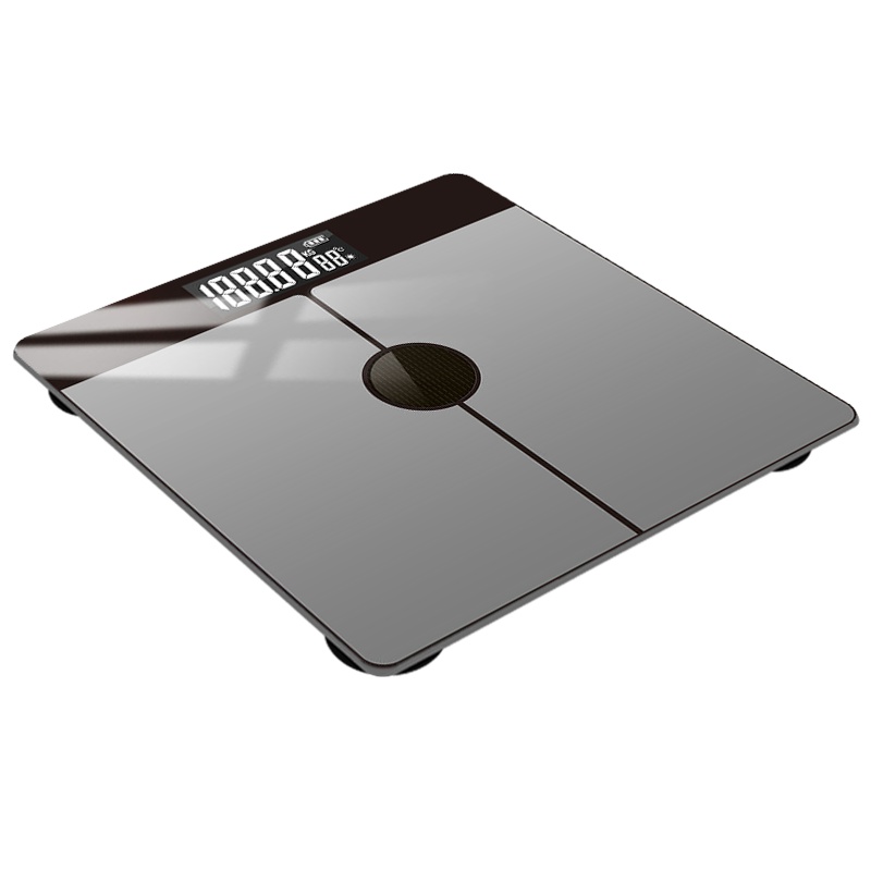 安尚光能人体秤太阳能灯光日光充电智能电子秤宿舍精准小型男女生宝宝儿童孩子成人秤大秤面温度计体重测量计称重量减肥用秤健康秤