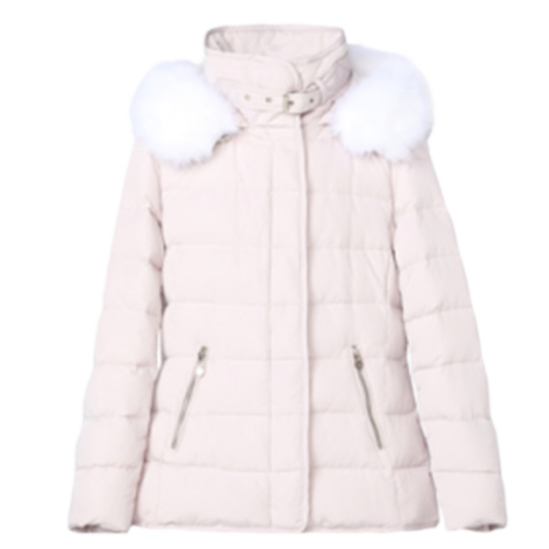 专柜同款拉贝缇羽绒服女士短款拉夏贝尔2019冬季新款时尚矮个子中长款外套60009230