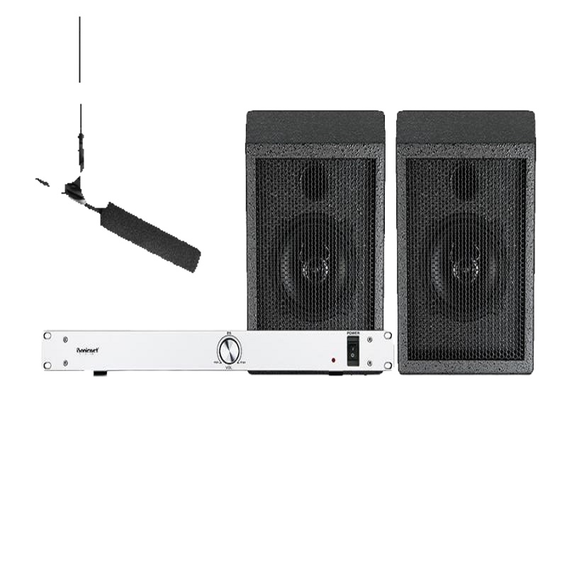 iSonicavct 吊麦扩声系统 主机DSP-8900 话筒MC-19T 扬声器DP-550 支架 开关 套装