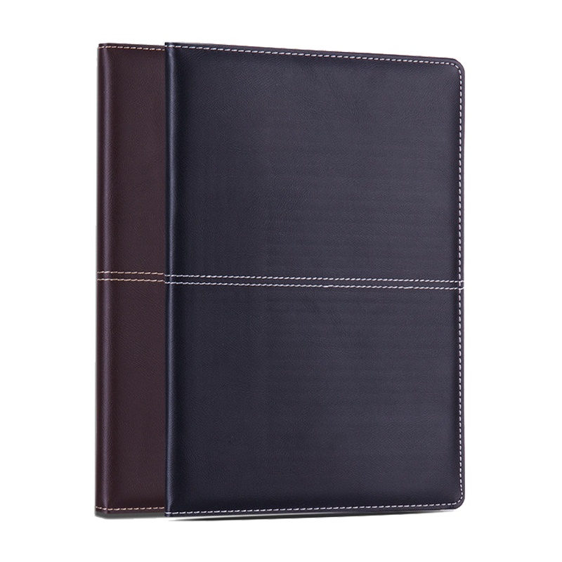 得力(deli)3323皮面本 18K/114页商务办公记事本 皮面本 加厚随身日记本 文具皮面笔记本子笔记本/记事本