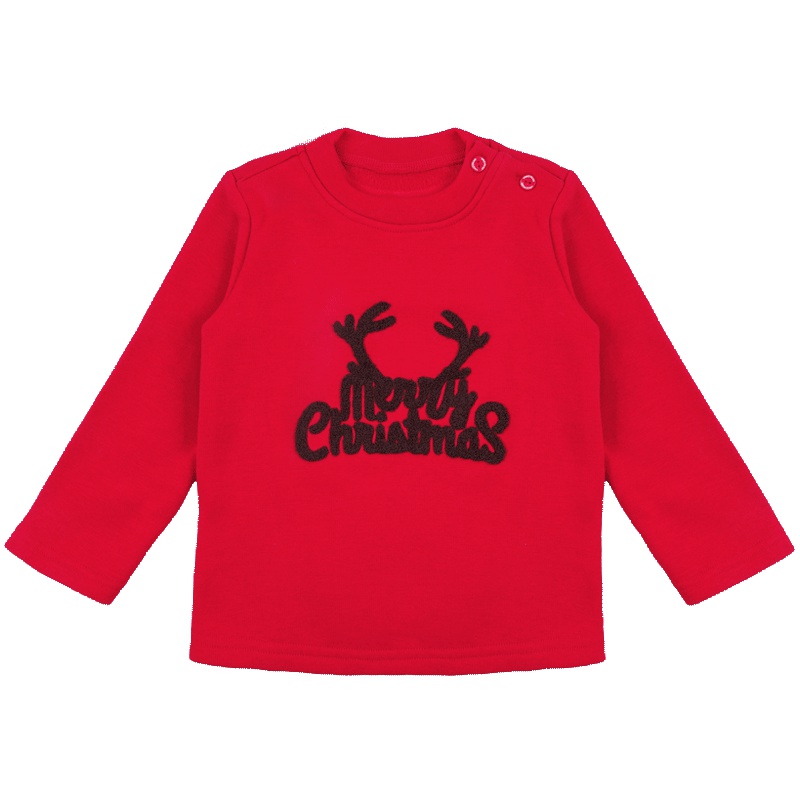 婴姿坊正品童装圆领加绒休闲长袖T恤男女童上衣百搭内衣