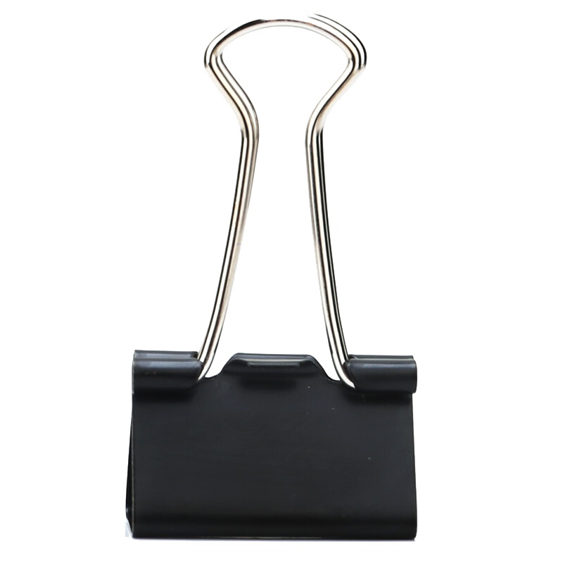 48 只 25mm 黑 色 长 尾 夹 票 夹 中 号8564