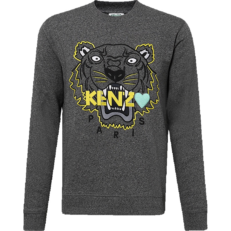 Kenzo 高田贤三 男士棉质圆领长袖运动衫卫衣 F96 5SW018 4X4