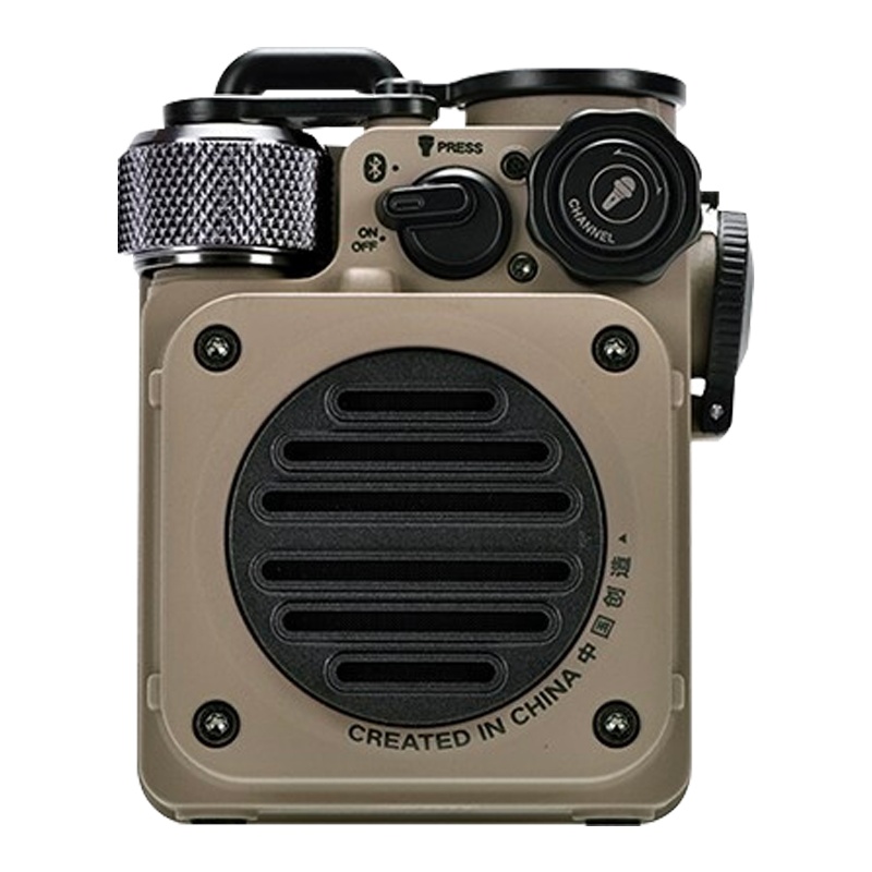 猫王收音机 野性mini 便携蓝牙音箱迷你小音响家用可爱复古音箱户外防水低音炮 沙漠黄