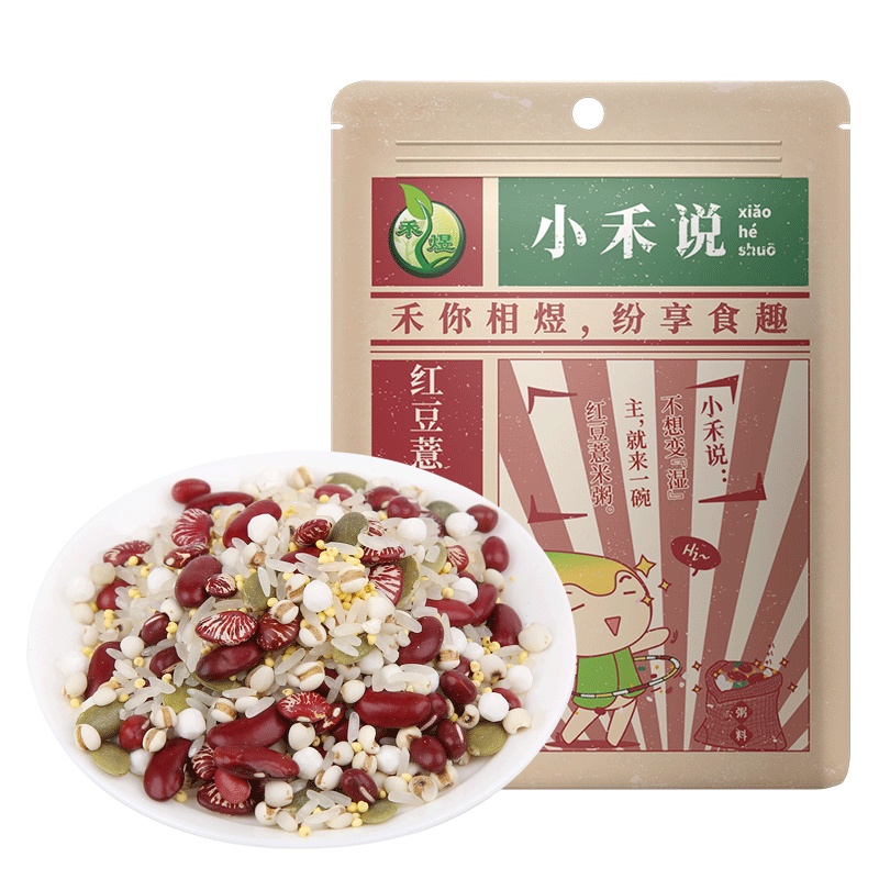 禾煜 小禾说红豆薏米粥料500g(大米 红豆 薏米 南瓜子仁 芸豆 红扁豆等 五谷杂粮粗粮 粥米伴侣)