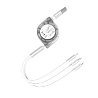 墨一 三合一数据线苹果安卓type-c手机一拖三iphone华为荣耀小米VIVO多功能伸缩充电线