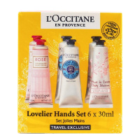 L'OCCITANE欧舒丹护手霜6支礼盒套装(乳木果*2+玫瑰*2+樱花*2)30ml防干裂润手霜 保湿补水嫩白滋润修护
