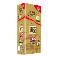 清风 金装原木纯品四层卷纸 160g/卷 10卷/提 6提/箱