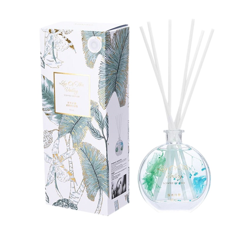 [TOP香薰热卖]名创优品 (miniso)碧泉铃兰无火香薰 居家室内房间卧室藤条香氛精油 卫生间厕所空气清新剂90ML