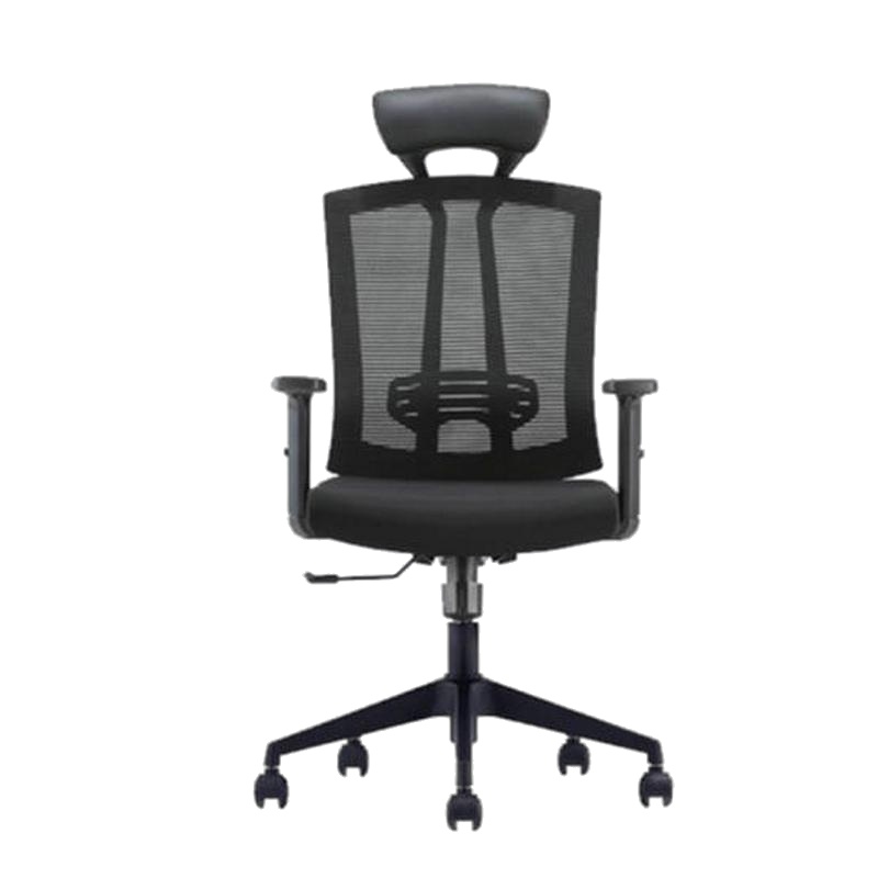逐鹿中原电脑办公椅可升降可转动LC-420老板椅会议椅职员椅 黑色