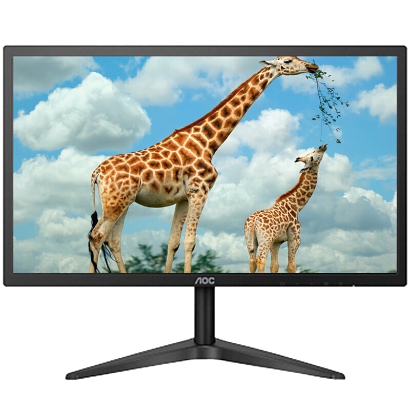 AOC 显示器 21.5英寸电脑显示器 LED宽屏幕 1080P全高清 低蓝光爱眼不闪显示屏 22B1H升级款22B1HM5