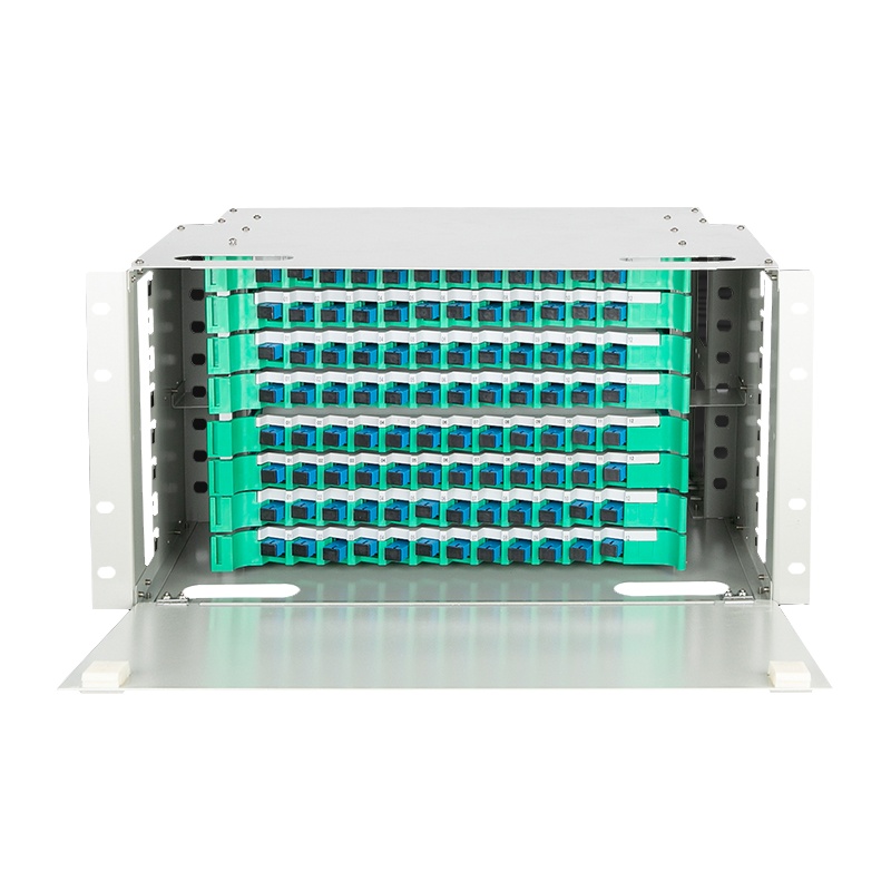 千天(QANTOP)ODF光纤配线架配线柜单元箱空箱单模熔纤机柜熔接盘终端盒 96芯满配SC单模 QT-ODF024