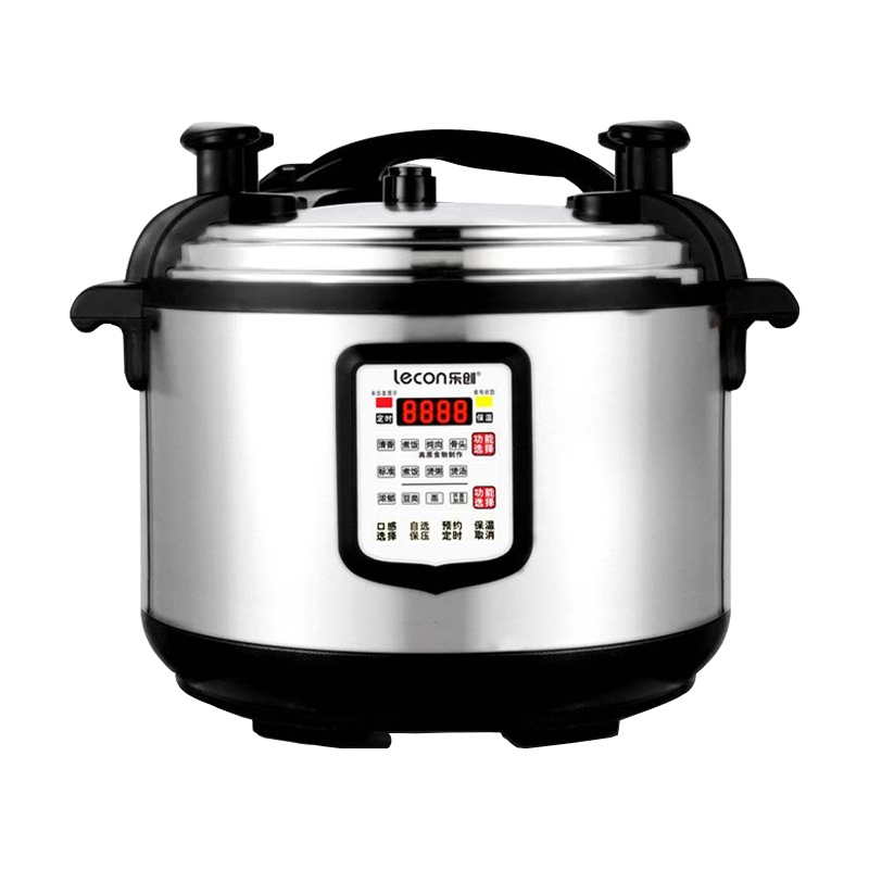 lecon/乐创洋博 21L大容量电压力锅商用 饭店电饭锅食堂用电饭煲 美美的高压锅不锈钢