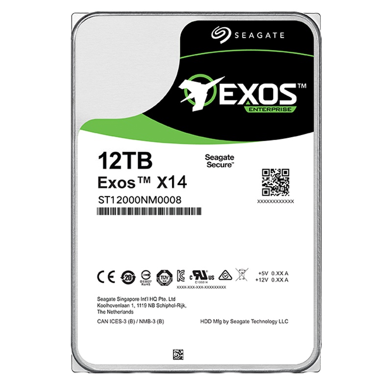12TB 256MB 企业级硬盘 SATA接口 ST12000NM0008 银河