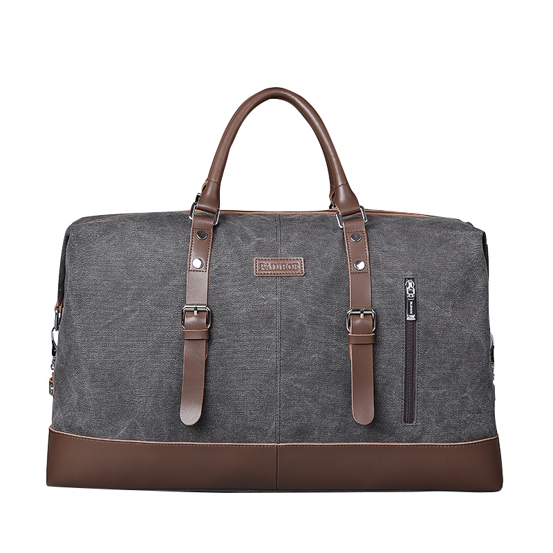 【顺丰配送】帕迪欧男包韩版手提包斜挎包帆布公文包2018商务休闲大容量男士包 NB171175-1