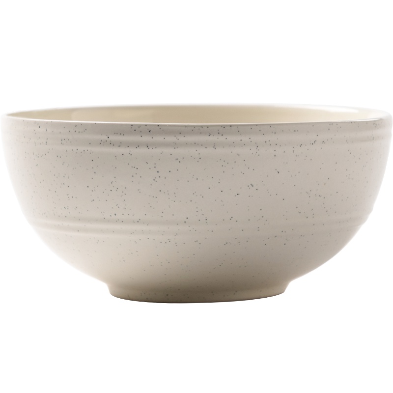 亿嘉IJARL 剑林欧式创意陶瓷碗大汤碗面碗吃饭碗6英寸米饭碗家用碗 北欧印象 白色