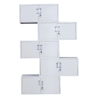 衡爵 文件柜 85*36*195cm 分体五节文件柜凭证柜顶柜铁皮柜通体五节资料柜带锁财务档案柜