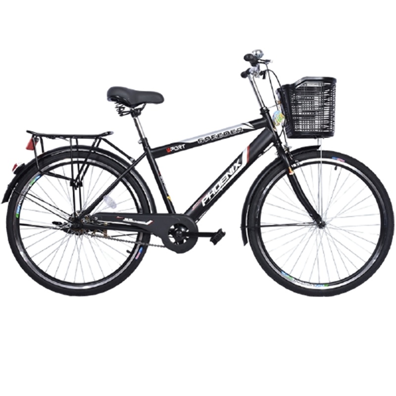 凤凰(PHOENIX)自行车单速26寸普通男款男式成人轻便城市通勤代步自行车学生单车