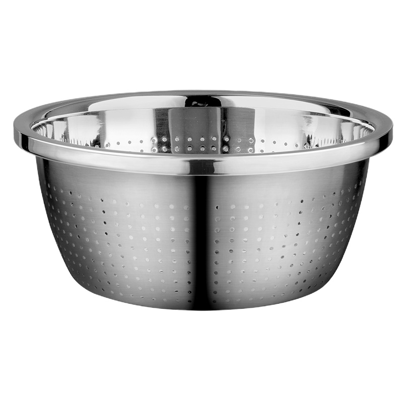 金钥匙(GOLDEN KEY)304不锈钢 30cm铂金淘米筛洗菜盆GK-T30B5