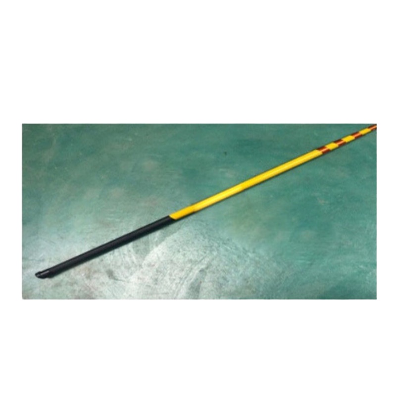 水面救援杆 5.5米黑黄玻璃钢救生杆 SS-JSG