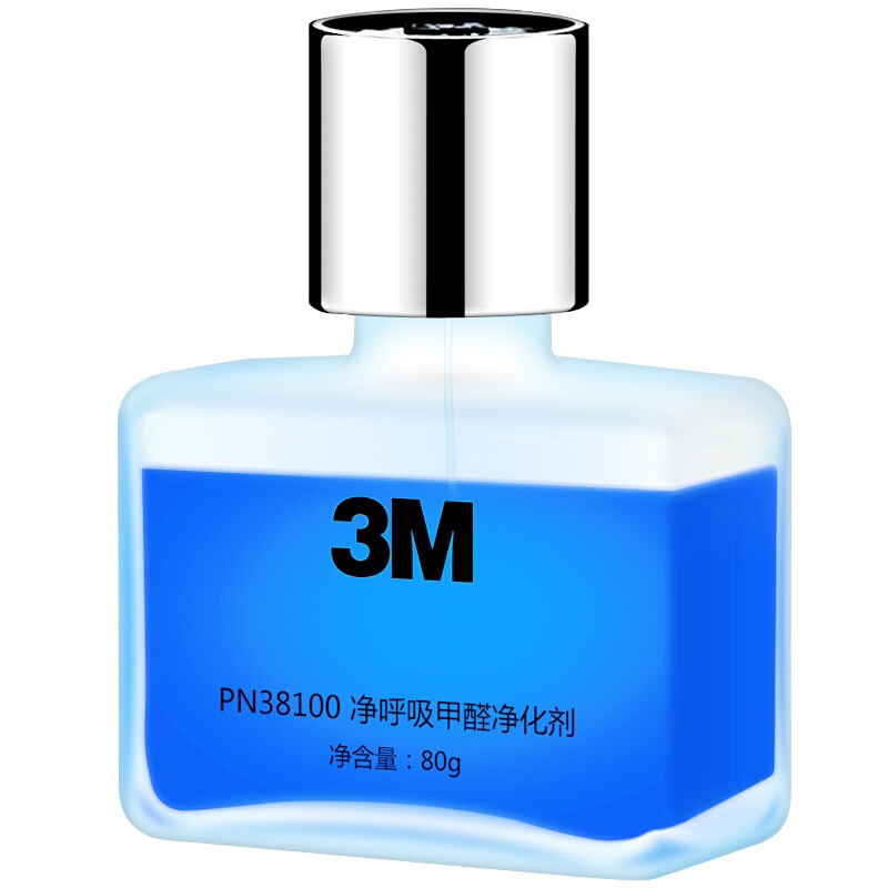 3M活性炭车内净化除味除甲醛新房家具竹炭包车载香水除异味空气清新剂母婴可用80g 1瓶装 PN38100