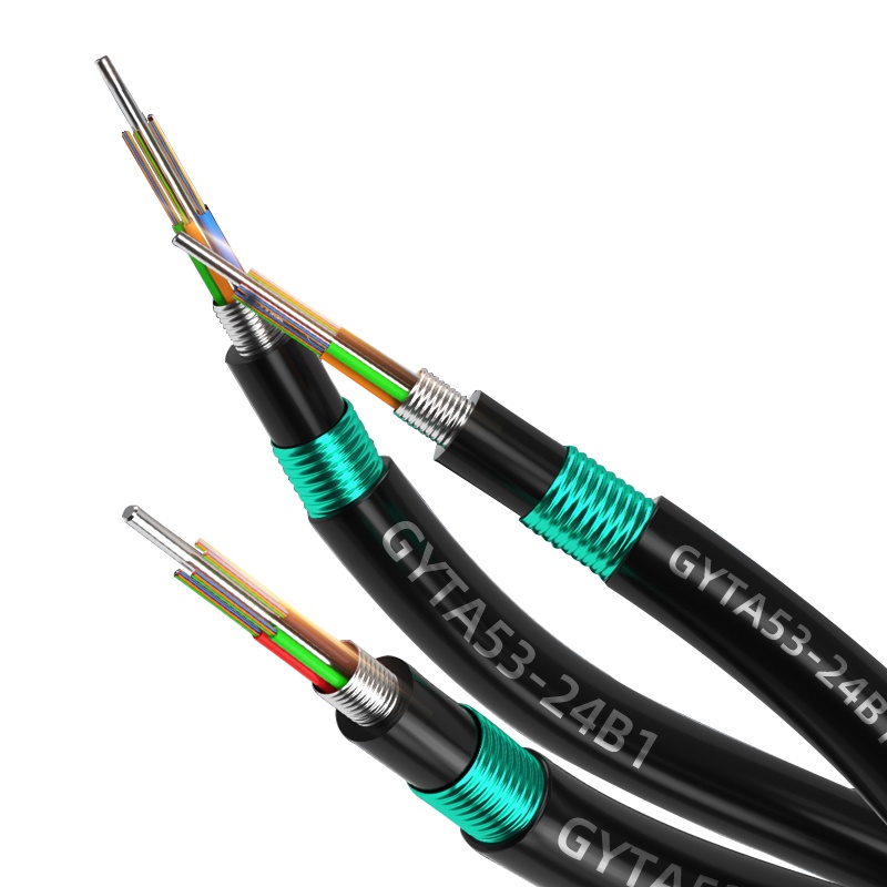 千天(QANTOP)QT-GL1033室外铠装光缆GYTA53单模光缆144芯100米电信级地埋架空重铠层绞式光纤线网线