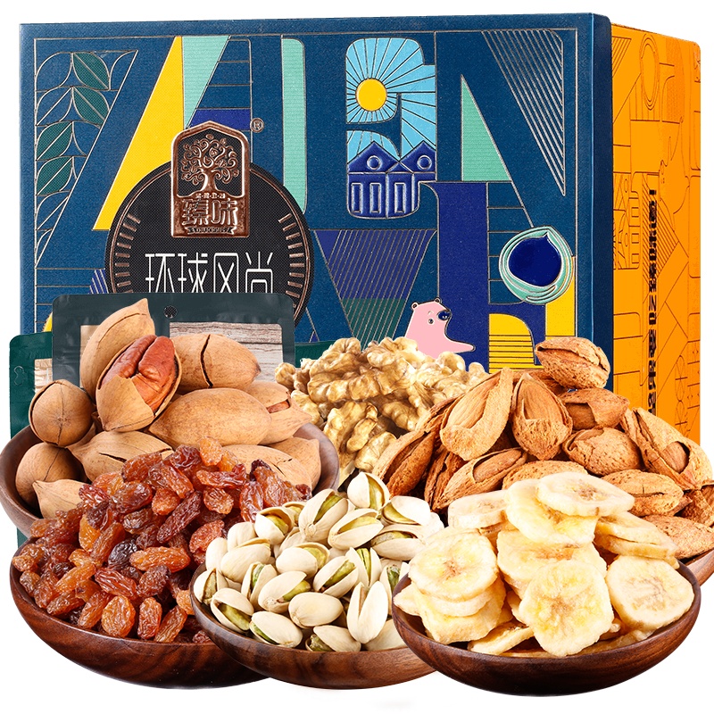 臻味 环球风尚 坚果精品礼盒1.109kg