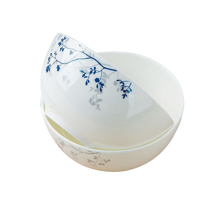 SKYTOP斯凯绨 陶瓷骨瓷餐具面碗6英寸奥碗4只摇曳