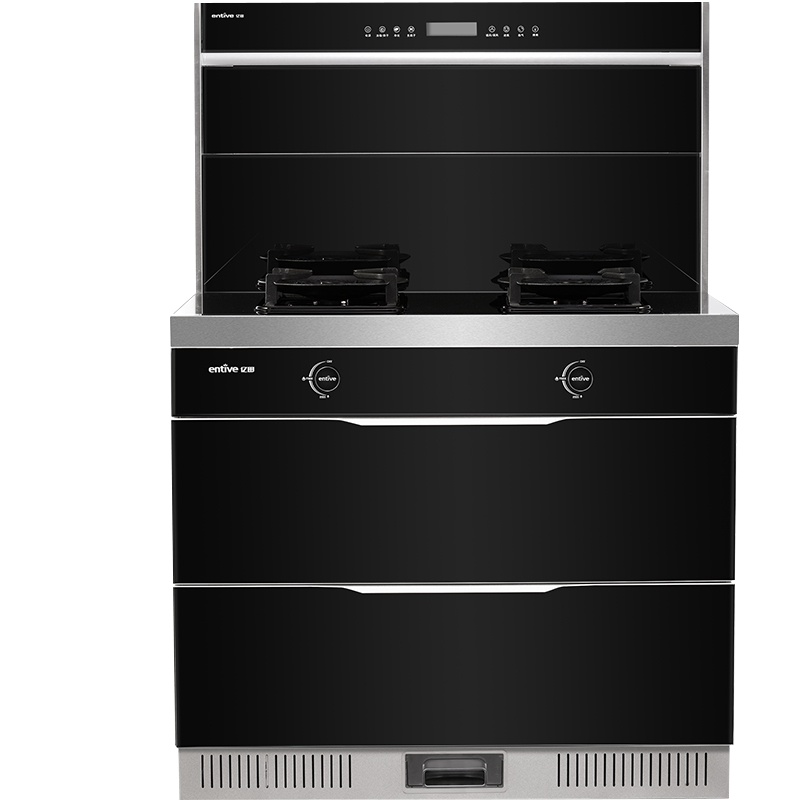 亿田(entive)F2 风隐系列 负离子空气净化 近距离侧吸下排集成灶