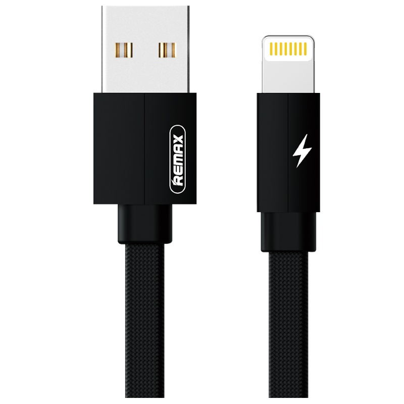 REMAX 苹果数据线 iphone xs 8P手机通用2.1A 2米 充电线 黑色