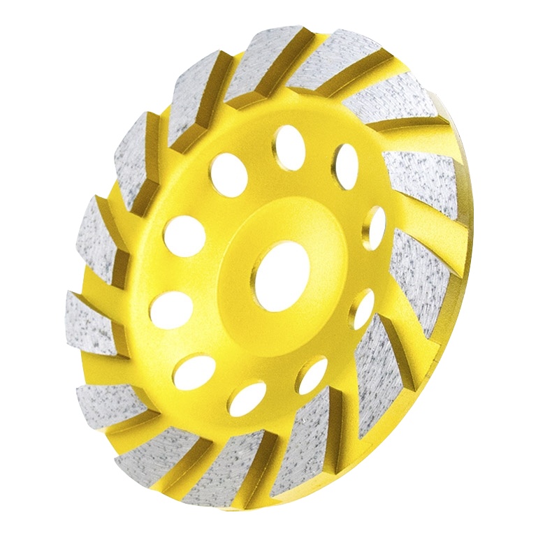 金刚石磨片古达大理石材混凝土打磨碗角磨机抛光地坪加厚磨盘 100mm兰碗大结块30片