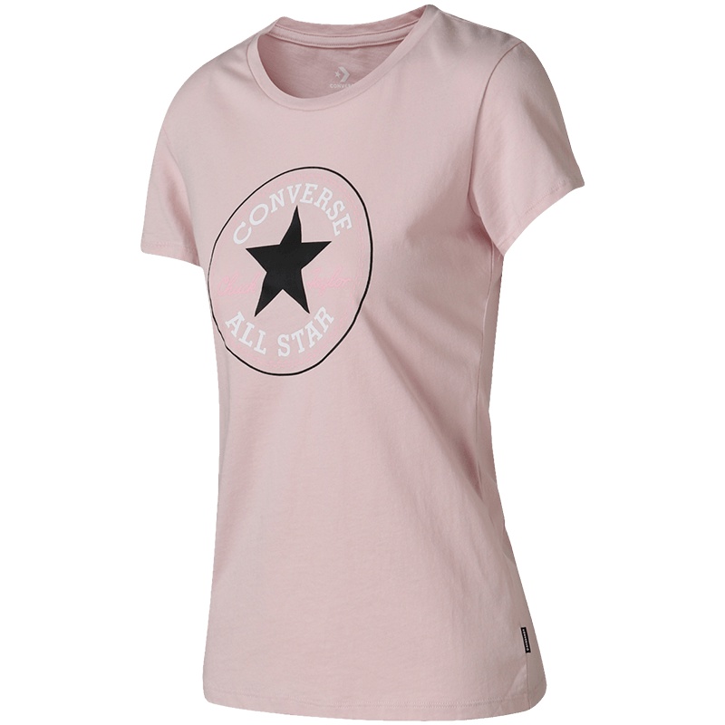 【自营】CONVERSE匡威女装运动休闲印花针织透气短袖T恤10006828-A08 XS 10006828-A08裸