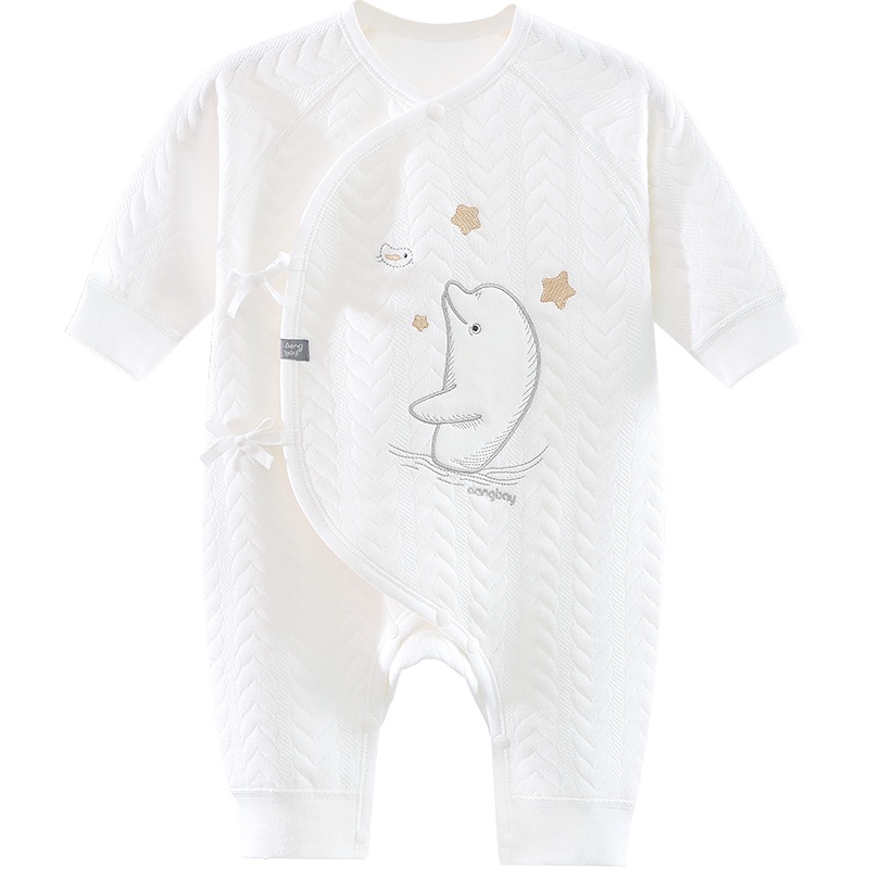 Aengbay 新生婴儿衣服秋冬套装超洋气连体衣和尚服宝宝哈衣爬服