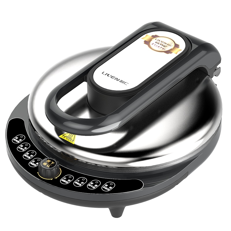 利仁LR-A8345电饼铛煎烤机电饼档家用智能34cm加大加深双盘旋钮可调节带导油槽大功率