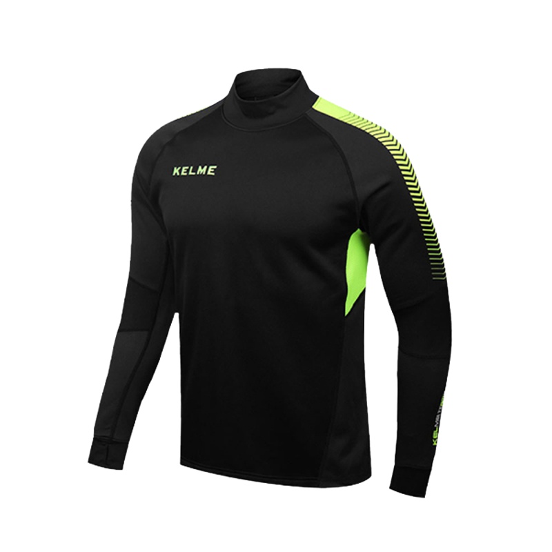 KELME卡尔美 新款足球训练服长袖队服 光板定制拇指扣套头运动服