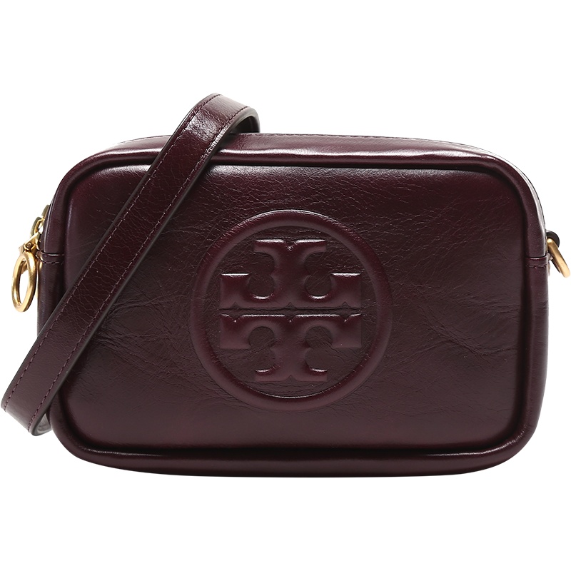 托里·伯奇 TORY BURCH TB女包 PERRY系列皮革BOMBE单肩斜挎包相机包84039