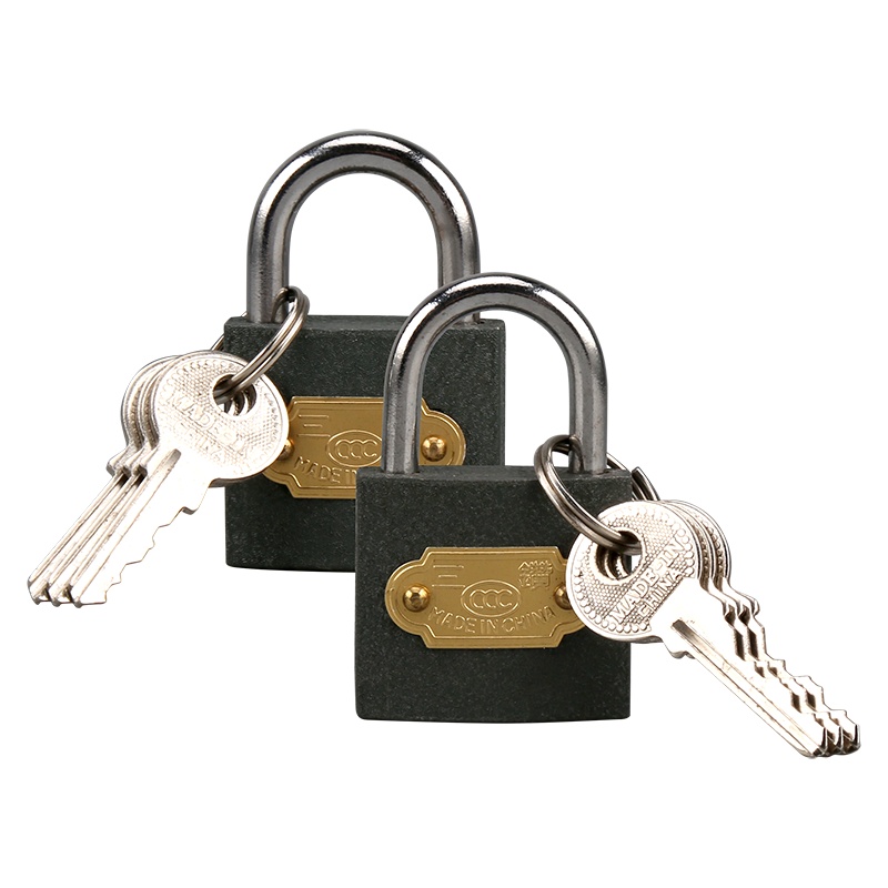 赛拓(SANTO) 铁挂锁套装 抽屉柜门防盗窗锁 水电表箱锁旅行箱包锁小号30mm 0073-T可定制通开100把起