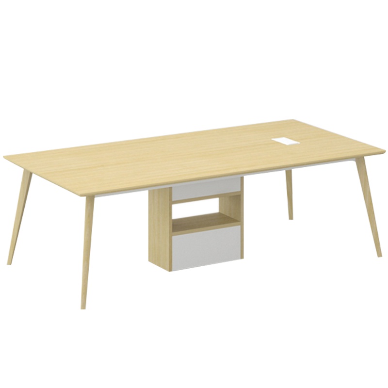 迪欧 DIOUS 办公桌 会议桌 会议台 培训桌 洽谈桌 会客接待桌 苏莱曼橡木\美国檀木致雅 JY-C0224